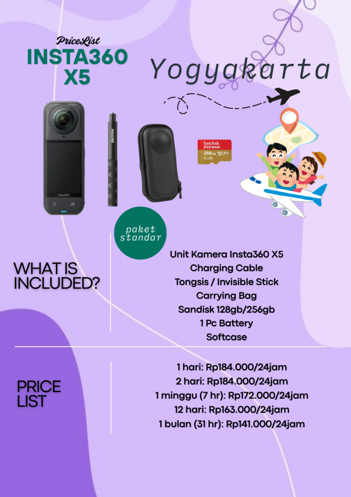Price List Insta360 X5 Standar