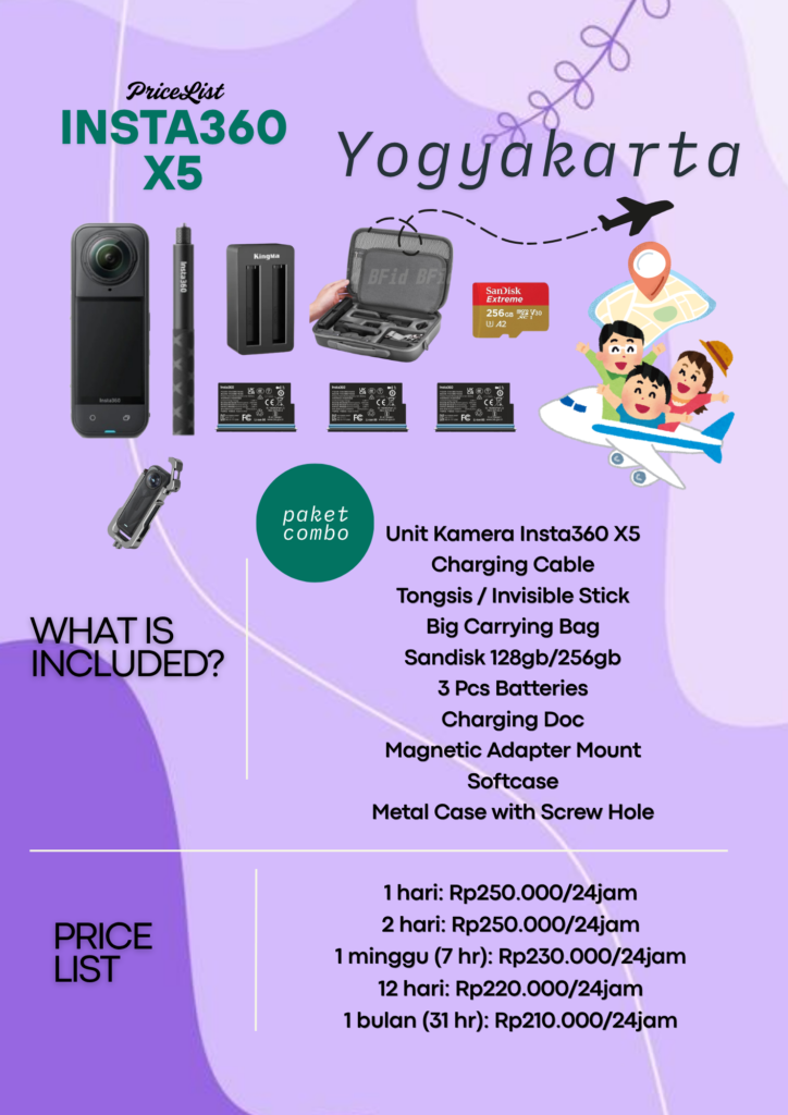 Price List Insta360 X5 Combo