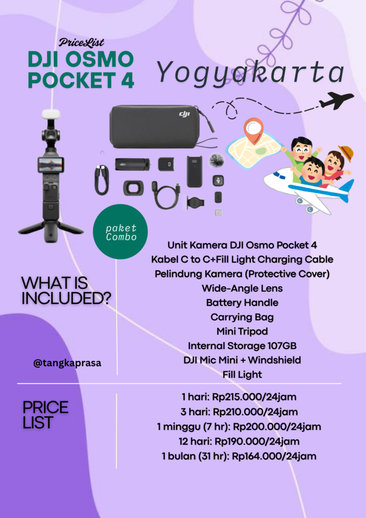 DJI Osmo Pocket 4 Paket Combo